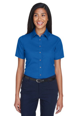 Harriton M500SW - Chemise Femme Twill Anti-Taches et Anti-Froissement