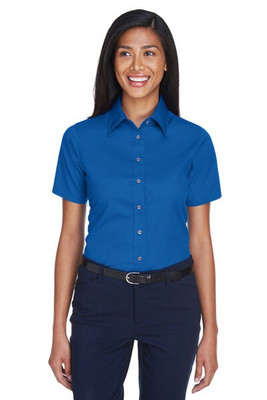 Harriton M500SW - Women's Stain-Release Twill Shirt with Wrinkle Resistance