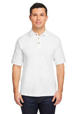 Harriton M200 - Men's 6 oz. Ringspun Cotton Piqué Short-Sleeve Polo