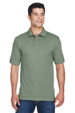 Harriton M200 - Mens 6 oz. Ringspun Cotton Piqué Short-Sleeve Polo