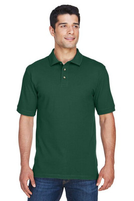 Harriton M200 - Men's 6 oz. Ringspun Cotton Piqué Short-Sleeve Polo