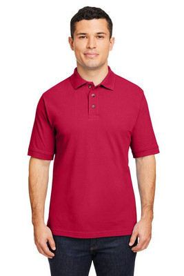 Harriton M200 - Men's 6 oz. Ringspun Cotton Piqué Short-Sleeve Polo