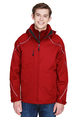 North End 88196 - Veste Homme 3-en-1 avec Doublure Polaire Ash City