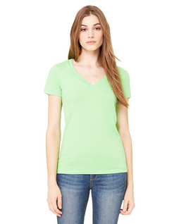 Bella+Canvas B6035 - Ladies Jersey Short-Sleeve Deep V-Neck T-Shirt
