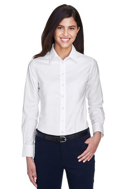 Harriton M600W - Chemise Femme Oxford Anti-Taches Élégante