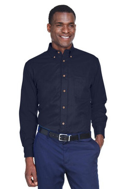 Harriton M500 - Chemise Twill Anti-Taches à Manches Longues