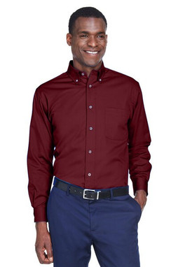 Harriton M500 - Chemise Twill Anti-Taches à Manches Longues