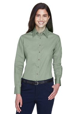 Harriton M500W - Chemise Femme Twill Anti-Taches et Anti-Froissement