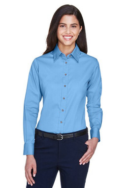 Harriton M500W - Chemise Femme Twill Anti-Taches et Anti-Froissement