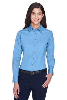 Harriton M500W - Camisa Twill Mujer Antimanchas y Antirrugas