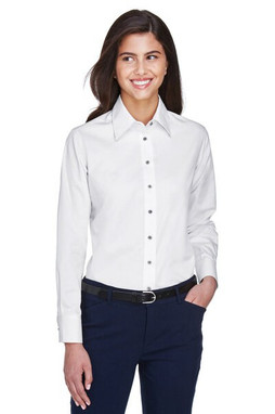 Harriton M500W - Chemise Femme Twill Anti-Taches et Anti-Froissement