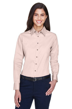 Harriton M500W - Chemise Femme Twill Anti-Taches et Anti-Froissement