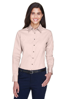 Harriton M500W - Chemise Femme Twill Anti-Taches et Anti-Froissement