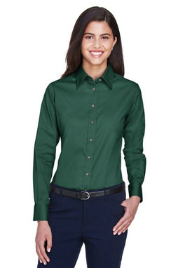 Harriton M500W - Chemise Femme Twill Anti-Taches et Anti-Froissement