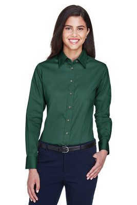 Harriton M500W - Chemise Femme Twill Anti-Taches et Anti-Froissement