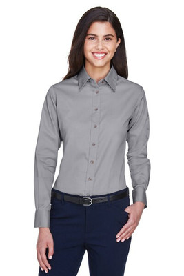 Harriton M500W - Chemise Femme Twill Anti-Taches et Anti-Froissement