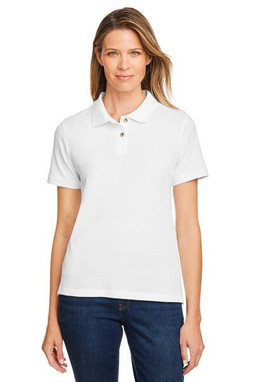 Harriton M200W - Polo Femme Élégant en Coton Piqué