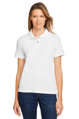Harriton M200W - Ladies 6 oz. Ringspun Cotton Piqué Short-Sleeve Polo