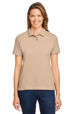 Harriton M200W - Ladies 6 oz. Ringspun Cotton Piqué Short-Sleeve Polo