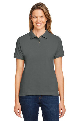 Harriton M200W - Ladies 6 oz. Ringspun Cotton Piqué Short-Sleeve Polo