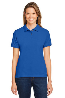 Harriton M200W - Polo Femme Élégant en Coton Piqué