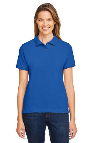 Harriton M200W - Ladies 6 oz. Ringspun Cotton Piqué Short-Sleeve Polo