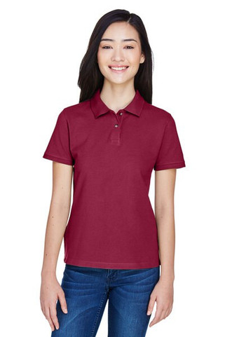 Harriton M200W - Ladies 6 oz. Ringspun Cotton Piqué Short-Sleeve Polo