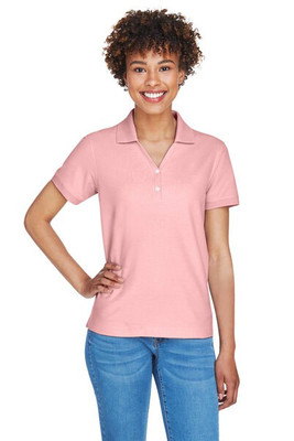 Devon & Jones D100W - Ladies Pima Piqué Short-Sleeve Y-Collar Polo