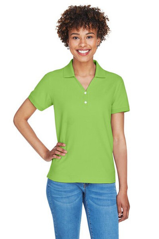 Devon & Jones D100W - Ladies Pima Piqué Short-Sleeve Y-Collar Polo