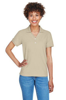 Devon & Jones D100W - Ladies Pima Piqué Short-Sleeve Y-Collar Polo