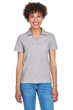 Devon & Jones D100W - Ladies Pima Piqué Short-Sleeve Y-Collar Polo