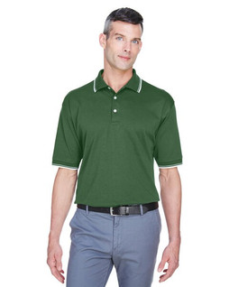 Devon & Jones D140 - Polo Pima Interlock à manches courtes