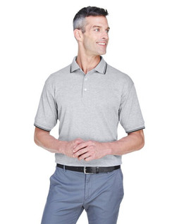 Devon & Jones D140 - Polo Pima Interlock à manches courtes
