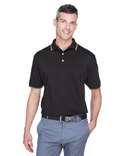 Devon & Jones D140 - Polo Pima Interlock à manches courtes