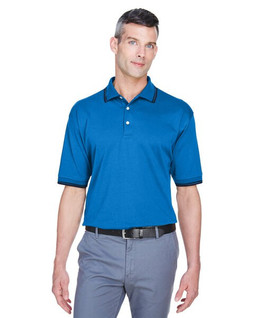 Devon & Jones D140 - Polo Pima Interlock à manches courtes