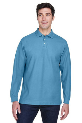 Devon & Jones D110 - Men's Pima Piqué Long-Sleeve Polo
