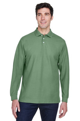 Devon & Jones D110 - Men's Pima Piqué Long-Sleeve Polo
