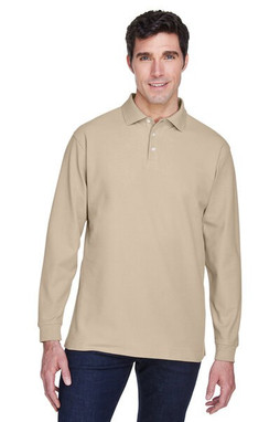 Devon & Jones D110 - Mens Pima Piqué Long-Sleeve Polo