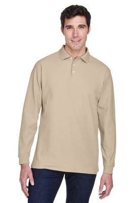 Devon & Jones D110 - Men's Pima Piqué Long-Sleeve Polo