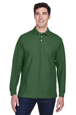 Devon & Jones D110 - Men's Pima Piqué Long-Sleeve Polo