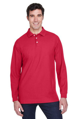Devon & Jones D110 - Men's Pima Piqué Long-Sleeve Polo