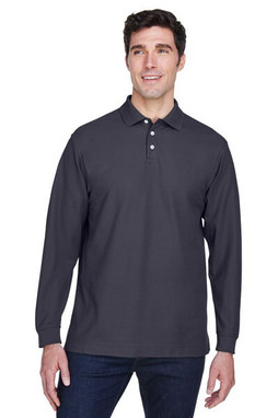 Devon & Jones D110 - Mens Pima Piqué Long-Sleeve Polo