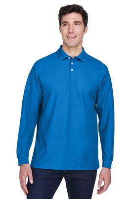 Devon & Jones D110 - Men's Pima Piqué Long-Sleeve Polo