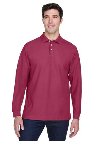 Devon & Jones D110 - Mens Pima Piqué Long-Sleeve Polo