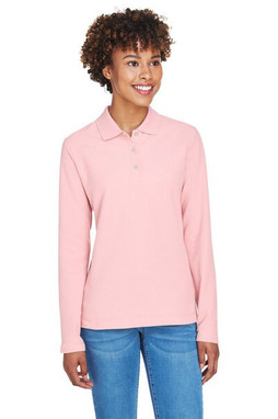Devon & Jones D110W - Ladies Pima Piqué Long-Sleeve Polo