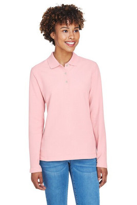 Devon & Jones D110W - Ladies Pima Piqué Long-Sleeve Polo