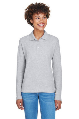 Devon & Jones D110W - Ladies Pima Piqué Long-Sleeve Polo