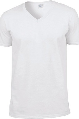 Gildan GI64V00 - Heren Softstyle V-Hals T-Shirt