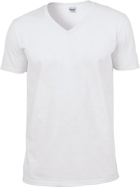 Gildan GI64V00 - Premium Softstyle Men's V-Neck Cotton T-Shirt