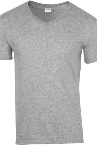 Gildan GI64V00 - Premium Softstyle Mens V-Neck Cotton T-Shirt